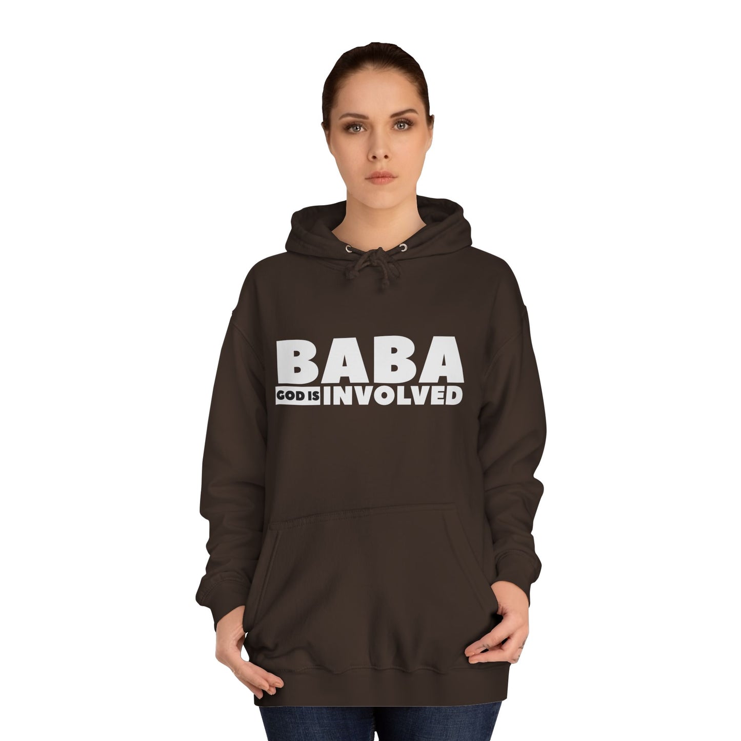 Unisex College Hoodie  « Baba God is involved »